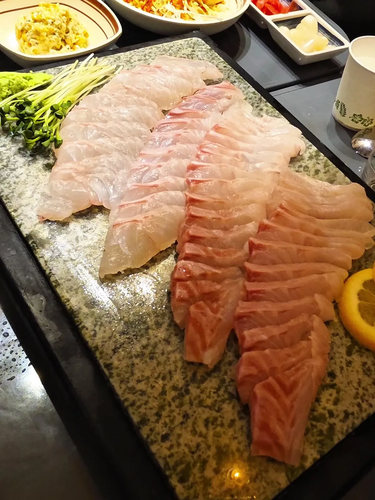 Haehwaro, Bangi-dong Seoul — assorted sashimi ₩37,000, grilled shrimp ₩42,000