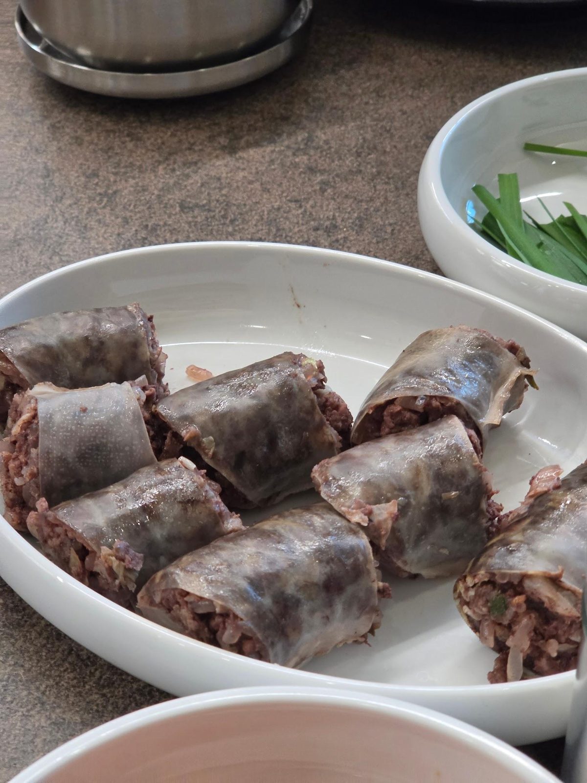 河南市 수동관 — 血腸湯飯 ₩11,000、綜合白切肉 ₩38,000、蕎麥麵 ₩11,000 (3)