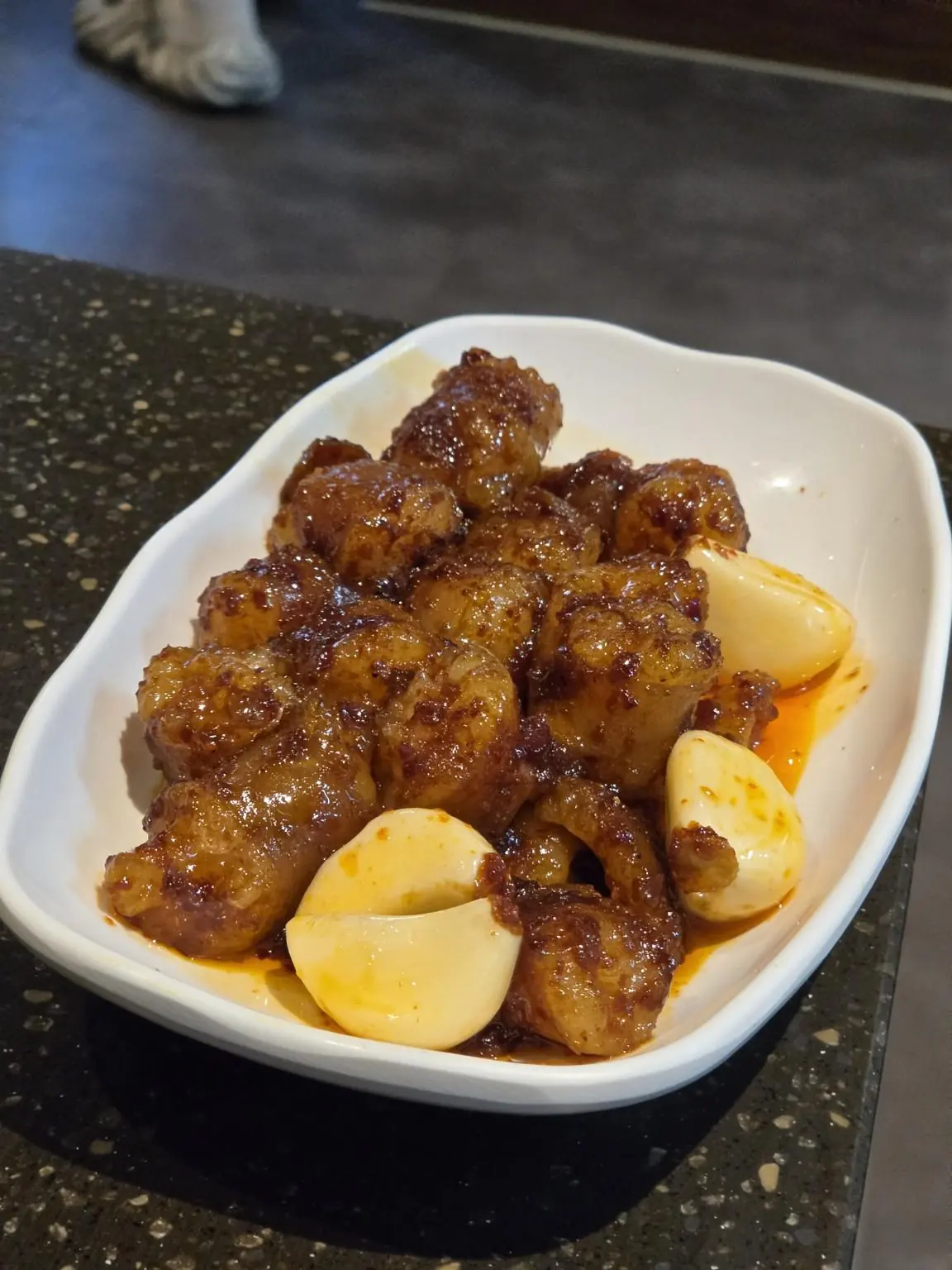 Grilled daechang with garlic — Bangbae Yanggopchang (방배양곱창), Banpo branch