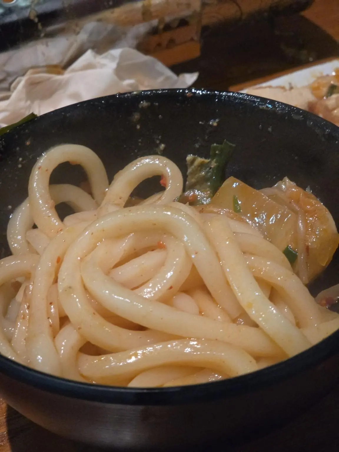 Noodles with the nabe — Tanju (탄주) Yakitori, Express Bus Terminal branch 2