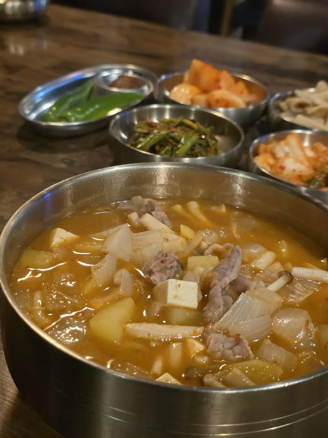 Doenjang jjigae with tofu and vegetables — WuRim Korean Slow Food (우림), Bangkok