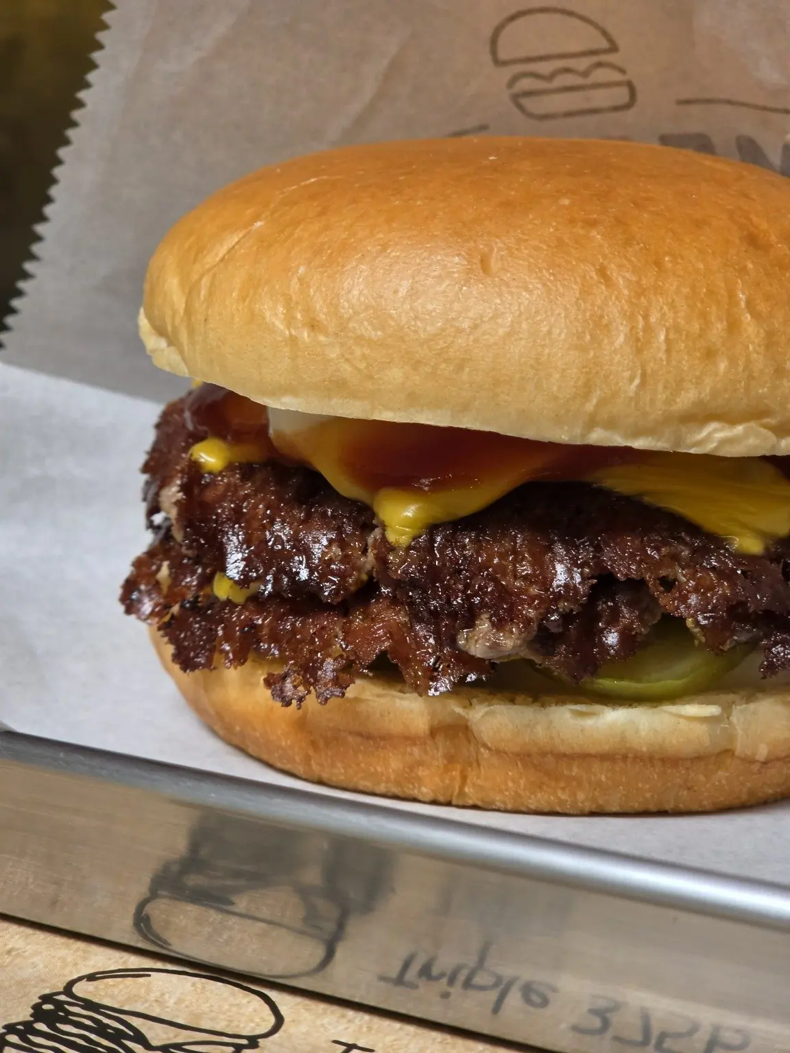New York double cheeseburger. โ Prime Burger, Sukhumvit, Bangkok