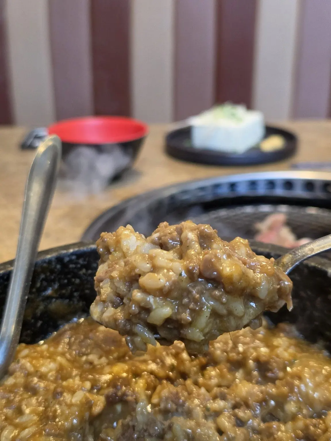 A spoonful of curry. — Niku Sho, Sukhumvit 31, Bangkok