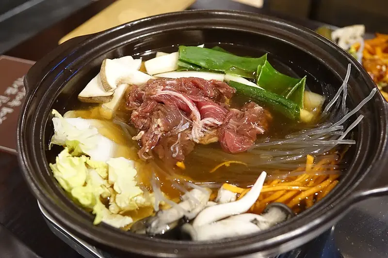 Korean beef hot pot